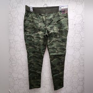 Nwt No Boundaries Camo Juniors' Mid Rise Rib Waistband Jeggings